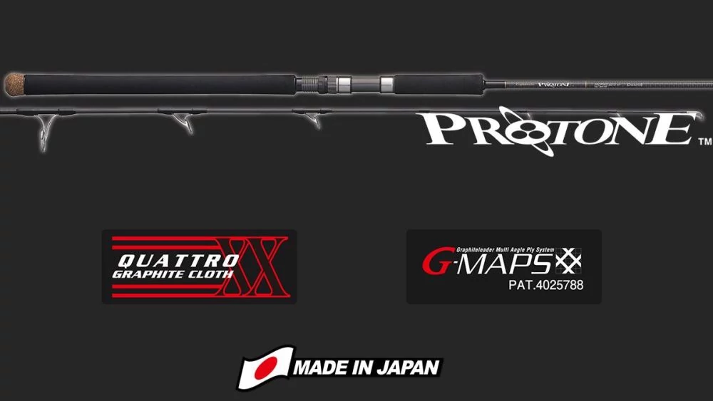 Graphiteleader Protone 20 Gptns-62-4 Fast 1,88m Max220g spinning pergető bot
