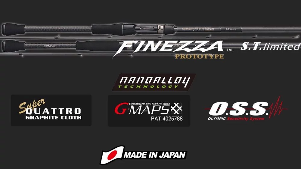 Graphiteleader Finezza Prototype S,T Limited 20gFinps 7112ML-T Fast 2,42m 3-15g Medium Light pergető horgászbot