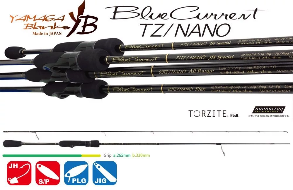 Yamaga Blanks Blue Current 67tz Nano 2,02m 5g pergető horgászbot