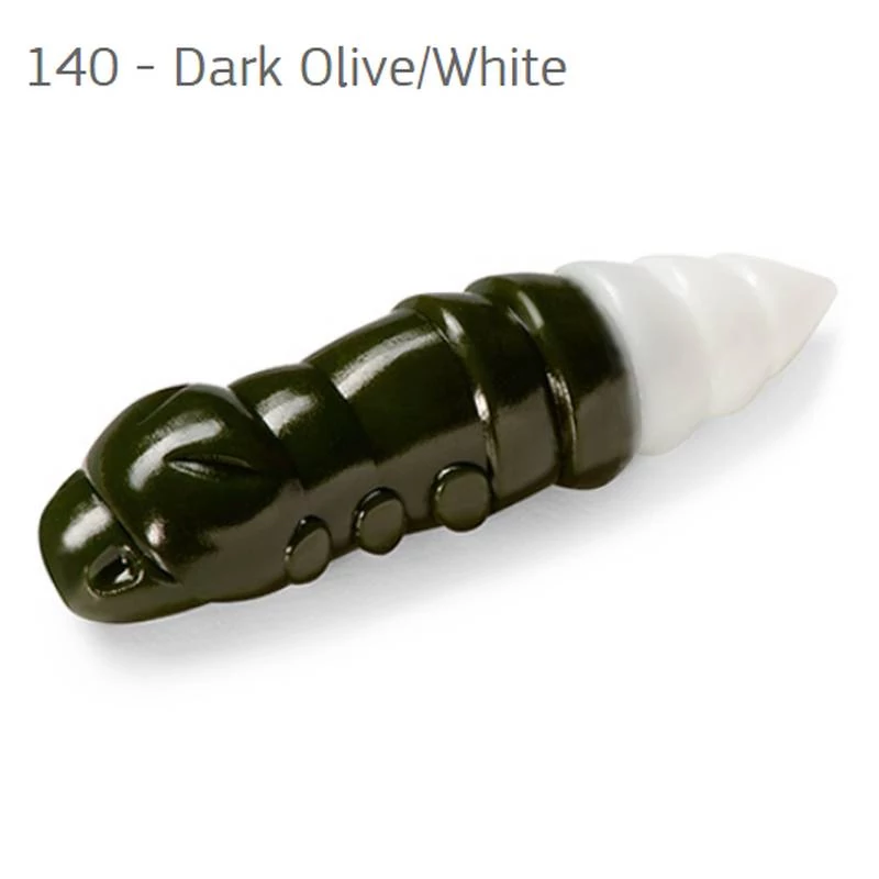 FishUp Pupa Dark Olive/White 1,2 (32mm) 10db plasztik csali