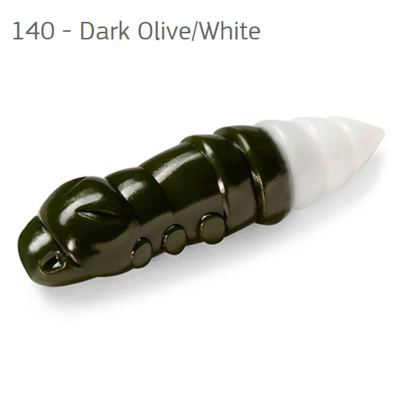 FishUp Pupa Dark Olive/White 1,5 (38mm) 8db plasztik csali