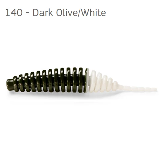 FishUp Tanta Dark Olive/White 2,5 (61mm) 8db plasztik csali