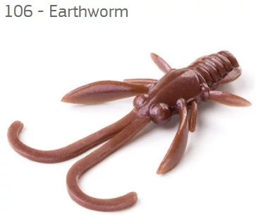 Fishup Baffi Fly Earthworm 38mm 10db plasztik csali