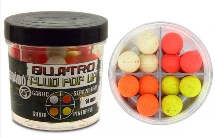 Haldorádó Quatro fluo pop-up boilies 50g 14mm