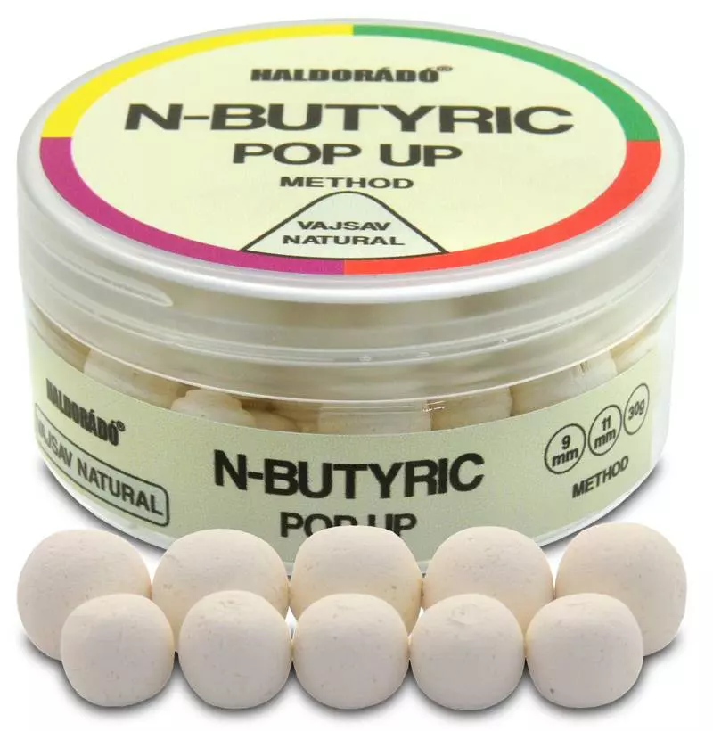 Haldorádó N-Butyric Pop Up Method 9, 11 mm - Vajsav Natural  30 g
