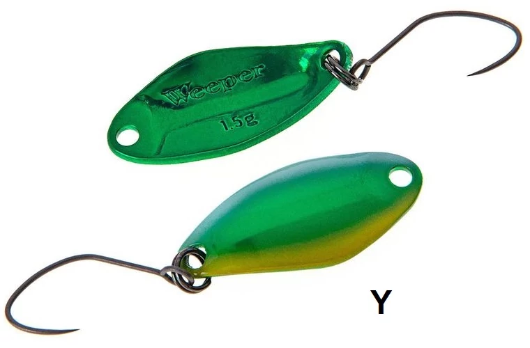 Nories Masukuroto Weeper 23mm 1.5g #041 kanál villantó (Yellow Emerald Shad)