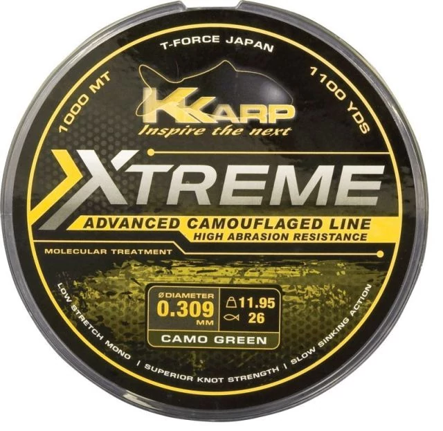 K Karp Extreme Camo Weed 1000m 0,28mm monofil zsinór