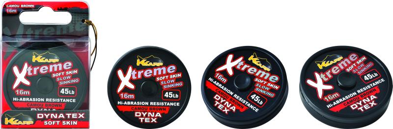K-Karp Dyna Tex Xtreme Soft 16 m 45 lb camo barna előkezsinór
