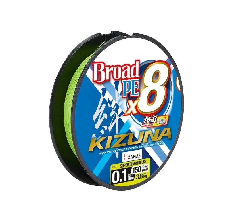 Owner Kizuna 8x lime zöld 135 m 0,13mm  fonott zsinór