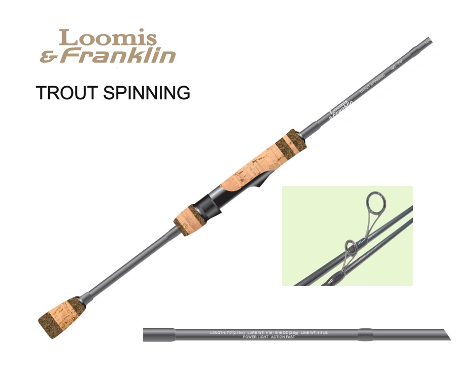 Loomis And Franklin Trout Spining - Im7 Ts662Slf, pergető bot
