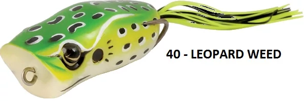 Rapture Popper Frog 60mm 1/2Oz(15g) Leop. Weed, gumibéka