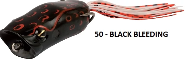 Rapture Popper Frog 60mm 1/2Oz(15g) Black Bleeding, gumibéka