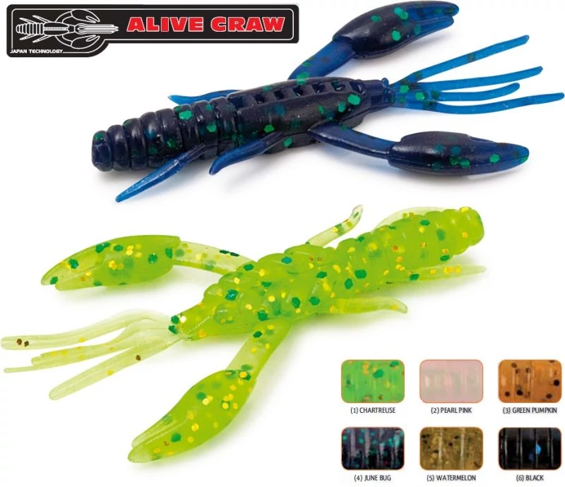 Rapture ULG Alive Craw 5cm/1.8g Watermelon 12 db, lágygumi csali