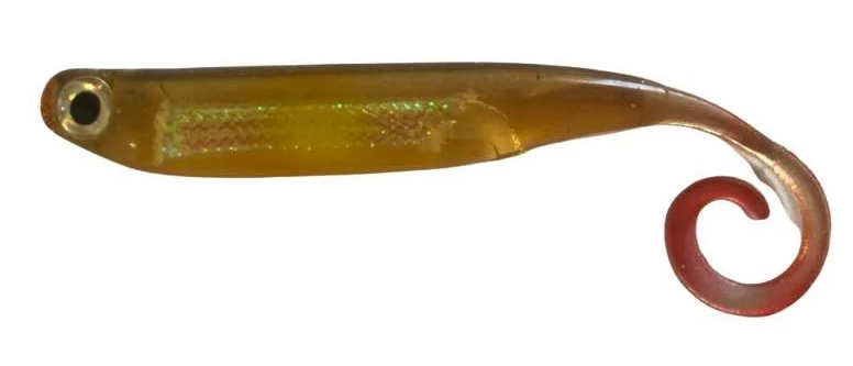 Rapture Power Minnow Curly Tail 75mm Brownie 6 db, plasztik csali