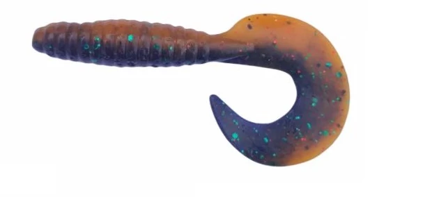 Rapture Fun Tail Grub 6.5cm black pumpkin plasztik csali