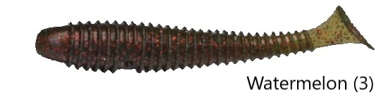 Rapture Ribbed Swing Shad 7cm watermelon 12db plasztik csali