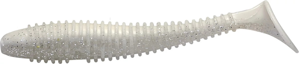 Rapture Ribbed Swing Shad 4cm white ghost 14db plasztik csali