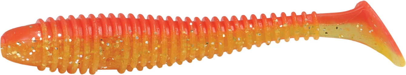 Rapture Ribbed Swing Shad 7cm red-yellow 12db plasztik csali