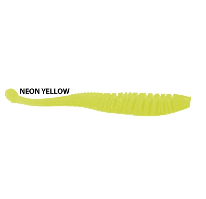 Rapture Evoke Worm 10cm neon yellow 8db plasztik csali