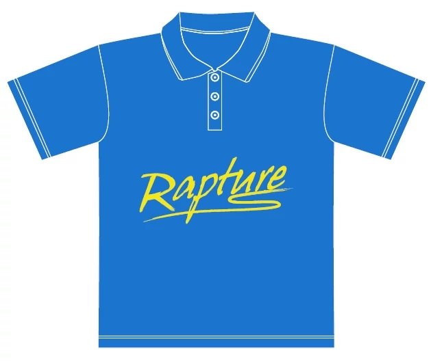  Rapture Galléros póló XL Azúrkék