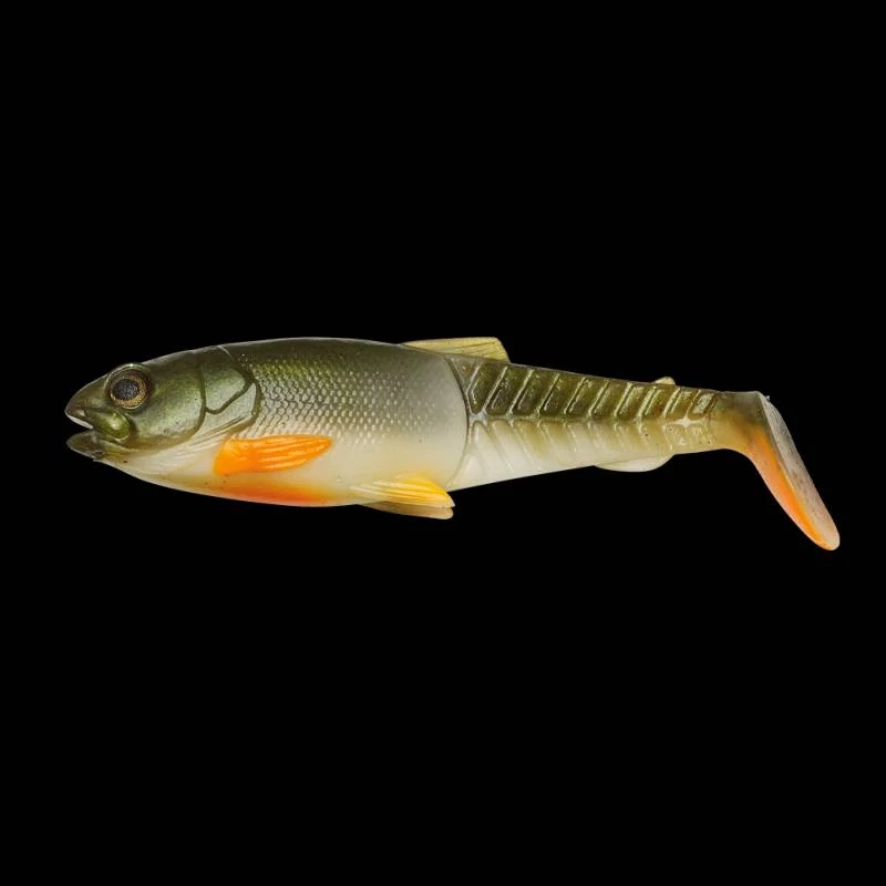 Savage Craft Cannibal Paddletail 8,5cm 7g Olive Pearl Hot Orange