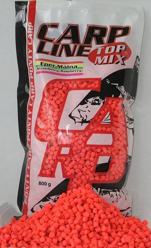 Top Mix Carp line Fluoro etető pellet 800g Eper-Málna