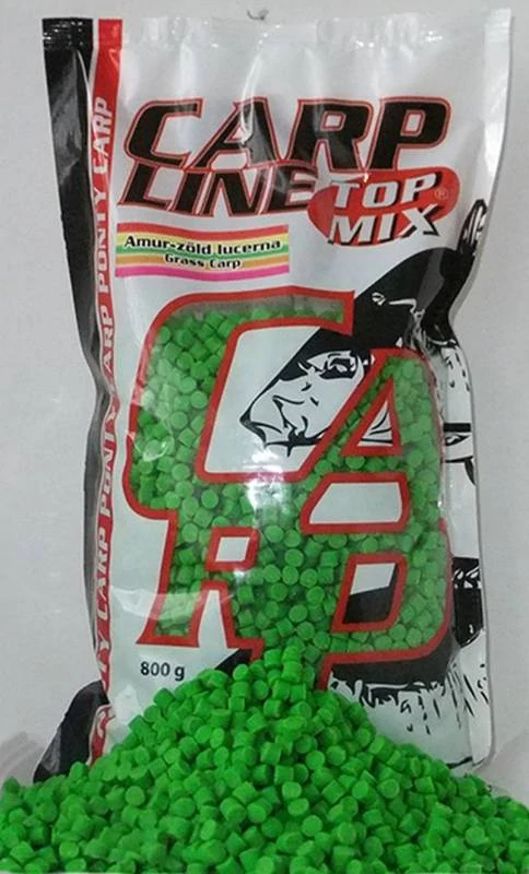 Top Mix Carp line Fluoro etető pellet 800g Zöld lucerna