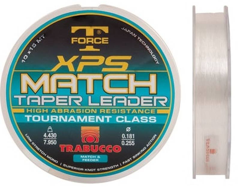 Trabucco T-Force Xps Match Taper Leader 10*15 m 0,18-0,25 mm távdobó előke
