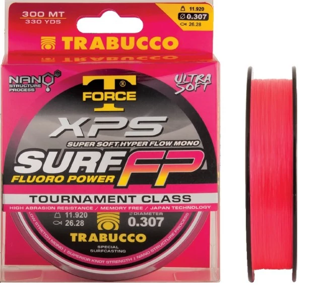 Trabucco T-Force Xps Surf Fluoro Power 600m 0,28mm monofil zsinór