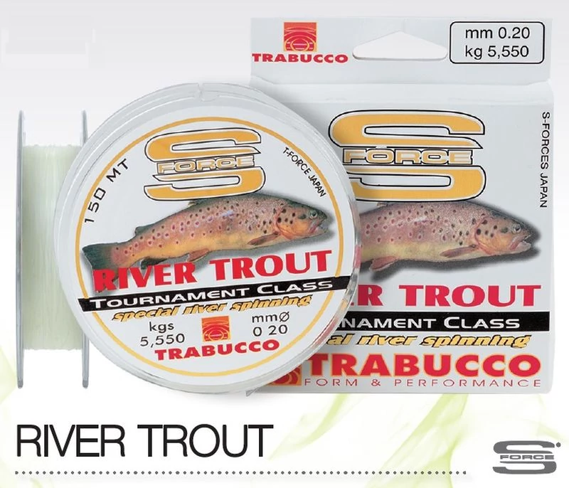 Trabucco S-Force Spin-River Trout 150m 0,22mm monofil zsinór