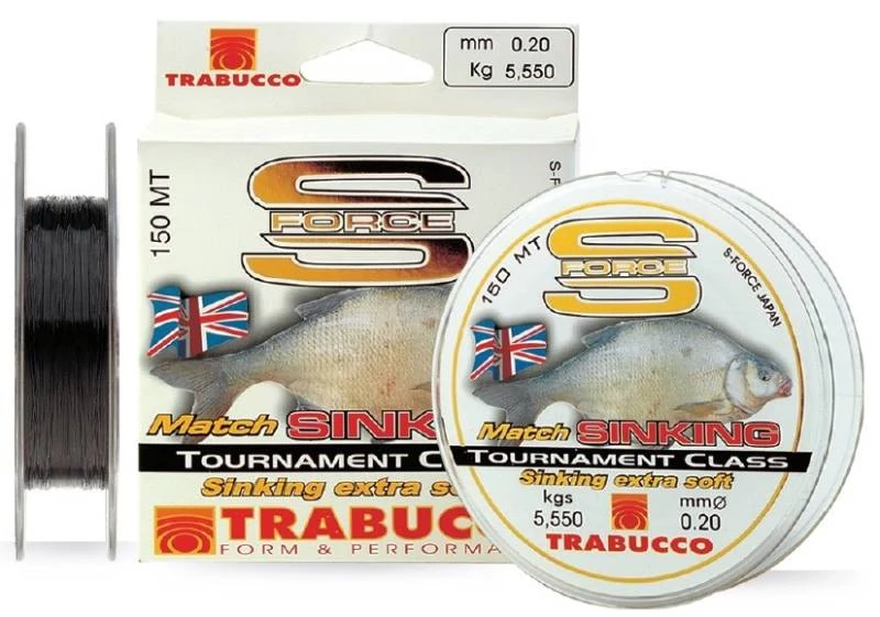 Trabucco S-Force Match Sinking 150m 0,18mm monofil zsinór