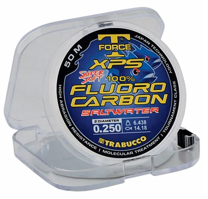 Trabucco T-Force Xps Fluorocarbon Saltwater  50 m 0,185mm  előkezsinór