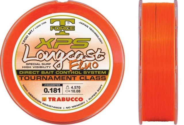 Trabucco T-Force Xps Long Cast Fluo 1200m 0,25mm monofil zsinór