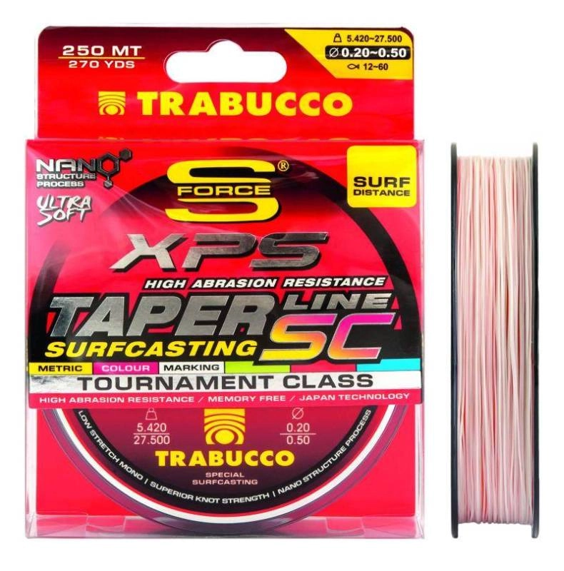 Trabucco Taper Line SC Surfcasting 250 m 0,57-0,26 mm elvékonyodó monofil zsinór