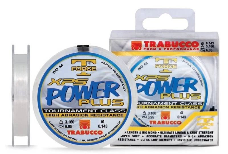 Trabucco T-Force Xps Power Plus 50m 0,09mm monofil előkezsinór