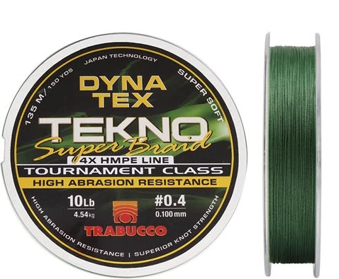 Trabucco Dyna-Tex Tekno Super Braid 135 m 0,128mm  fonott zsinór