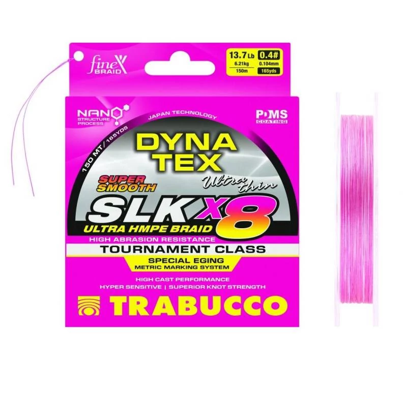 Trabucco Dyna-Tex SLK X8 Special EGI 150 m 0,104mm  fonott zsinór