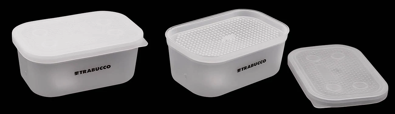 Trabucco Xps Bait Boxes Wh W/Riddle csalitartó doboz, mászató rostával