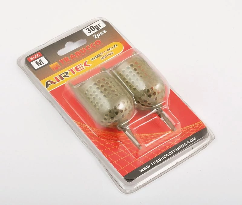 Trabucco Airtek Maggot & pellet method M/30g 2db, method kosár