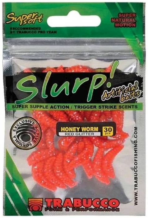 Trabucco Slurp Bait Honey Worm XL 25 db Re, műméhlárva