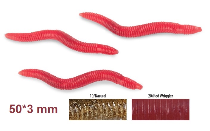 Trabucco Slurp Bait Earthworm natural 35 db giliszta Imitáció