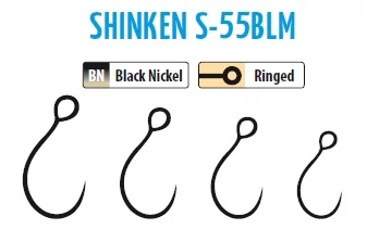 Trabucco Shinken Hooks S-55Blm Bn #8 10db szakáll nélküli horog
