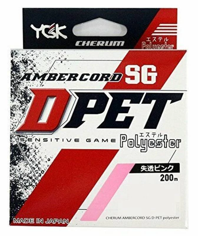 YGK Cherum Ambercode D-PET 200 m 0,074mm  (0,2PE) 1 lb pink poliészter zsinór
