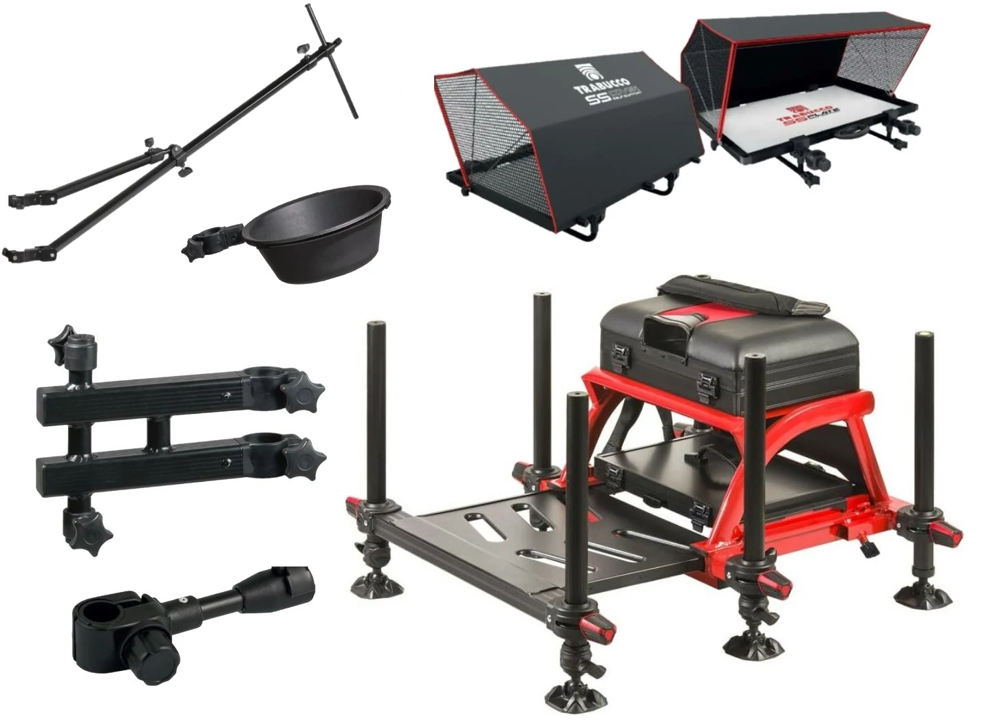Trabucco GNT-X36 Base piros versenyláda 7 részes kombó