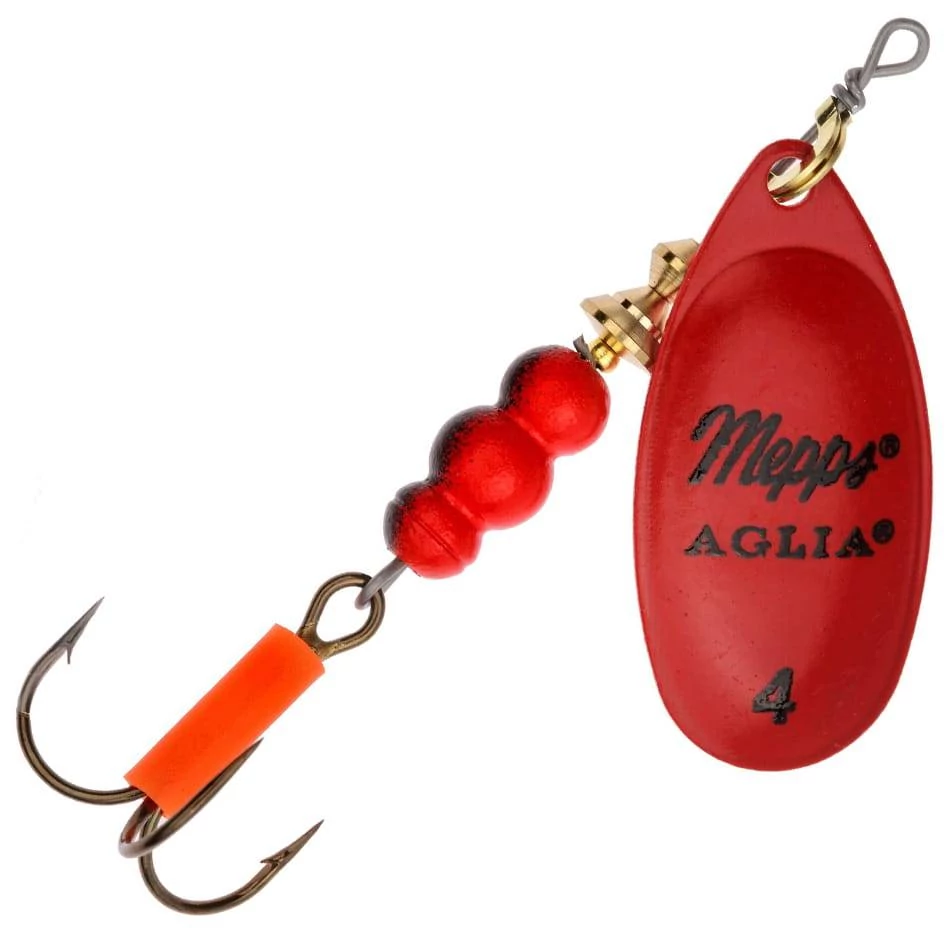 Mepps Aglia Fluo Nr.4 Piros 9g körforgó villantó