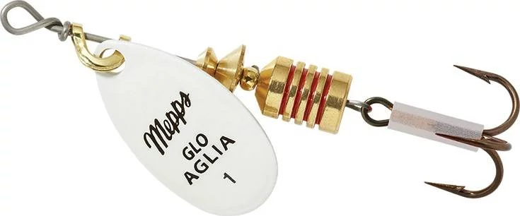 Mepps Aglia Fluo Nr.1 fehér 3,5g körforgó villantó