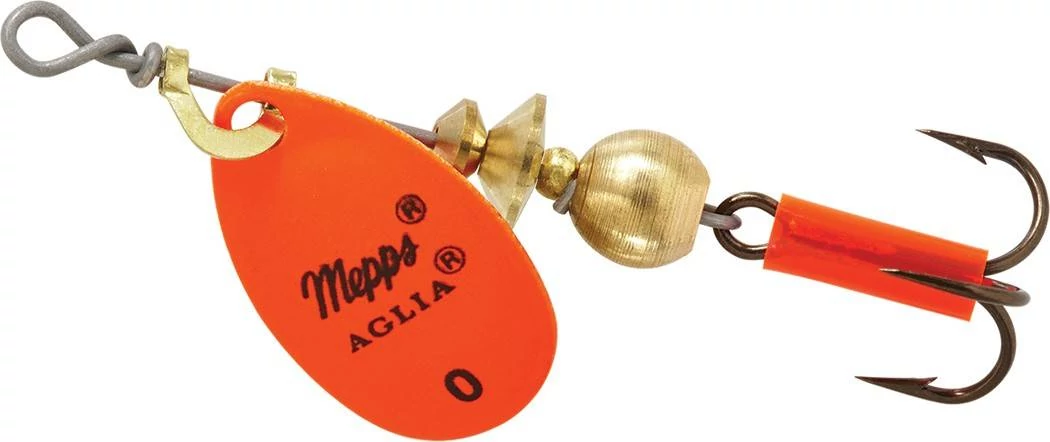 Mepps Aglia Fluo Nr.0 narancs 2,5g körforgó villantó