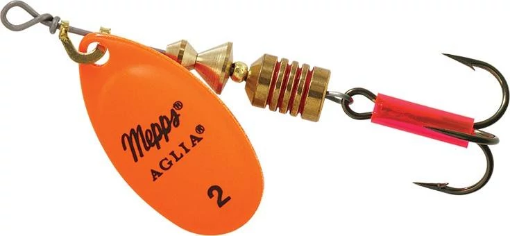 Mepps Aglia Fluo Nr.2 narancs 4,5g körforgó villantó