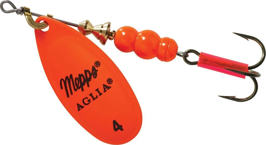 Mepps Aglia Fluo Nr.4 narancs 9g körforgó villantó