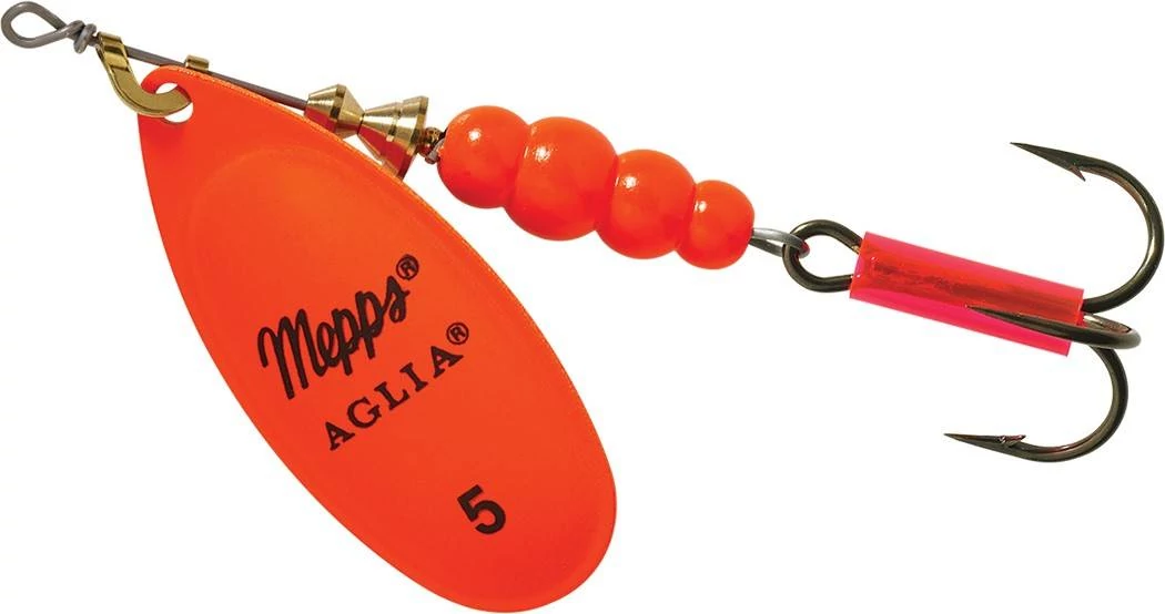 Mepps Aglia Fluo Nr.5 Narancs 13g körforgó villantó